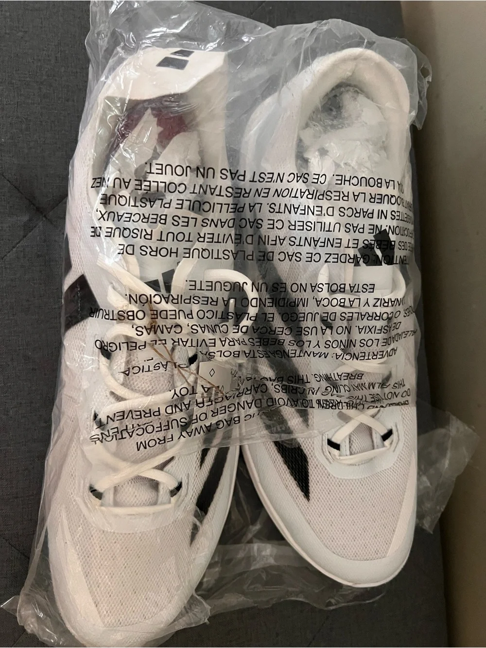 adidas White and Black Athletic Men's Shoes